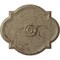 Ekena Millwork Waltz Ceiling Medallion (Fits Canopies up to 5 1/4"), 24"W x 20 1/2"H x 1 1/8"P, Gobi Desert Crackle CM24WAGDC - alternate 1